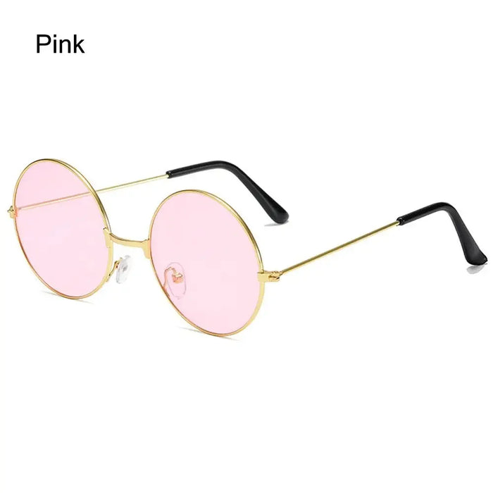 Novel Third Eye Round Metal Frame Sunglasses Chinese Style Erlang God Three Eyes Glasses Funny Party Halloween Cosplay Glasses