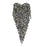 Retro Heart Beaded Tassels Shoulder Strap Epaulettes Stage Sew on Clothes Applique Punk Shoulder Patches Appliques Accessories