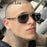 Steampunk Polygon Sunglasses Men 2026 Luxury Brand Designer Metal Frame Square Double Bridge Sun Glasses Vintage Driving Shades