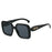 Gafas de sol cuadradas de mujer Y2K con montura de carey degradado estilo retro, diseño de personalidad de marca, modernas, combinan con todo, para hombre, con protección UV400