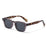 Gafas de sol cuadradas para mujer y hombre, estilo punk, retro, a la moda, con lentes transparentes, montura UV400, para mujer, Oculus