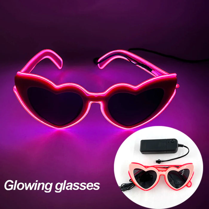 Nuevas gafas estilo Cyberpunk geniales, decoración de fiesta luminosa, gafas de sol LED que brillan, para fiestas en bares, raves y bailes