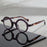 Retro Round Frame Tortoiseshell Glasses, Unisex, for Reading, Phone Use, and Commuting