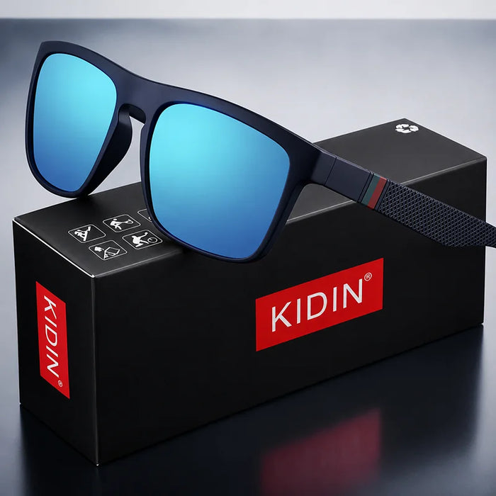 KIDIN Fashion Square Vintage Polarized Sunglasses Men Women Retro Driving Fishing Sun Glasses UV400 Eyewear