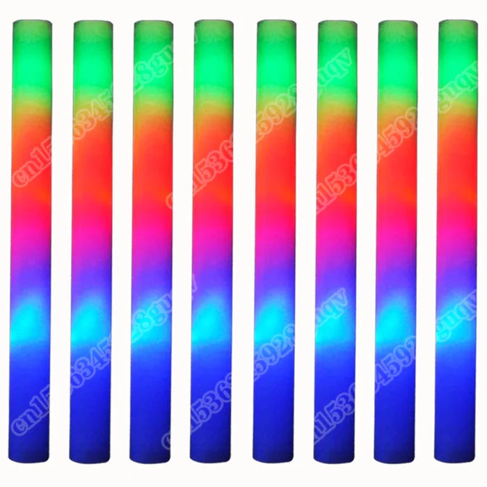 30Pcs Foam Glow Sticks with 3 Modes Colorful Led Flashing Glow Stick Glow in The Dark Party Supplies for Wedding Raves Concert
