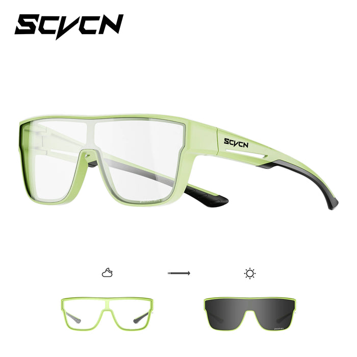 SCVCN Glasses Designed to Be Worn over Prescription Photochromic Road Bicycle Sports Outdoor Cycling Sunglasses HiKing Eyewear