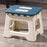Multiple sizes available, extra-large foldable step stool, single pack, non-slip, sturdy and lightweight ABS plastic