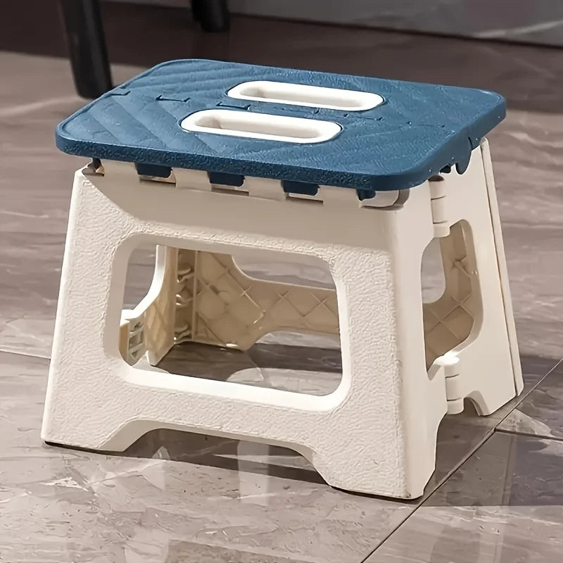 Extra Large Non Slip Folding Step Stool Lightweight 310lbs Capacity ABS Plastic for Home Bathroom Kitchen