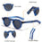 HBK Vintage Simple Round Men Sunglasses Small Frame High-Quality Acetate Frame Sun Glasses Women Party Travel Outdoor Glasses