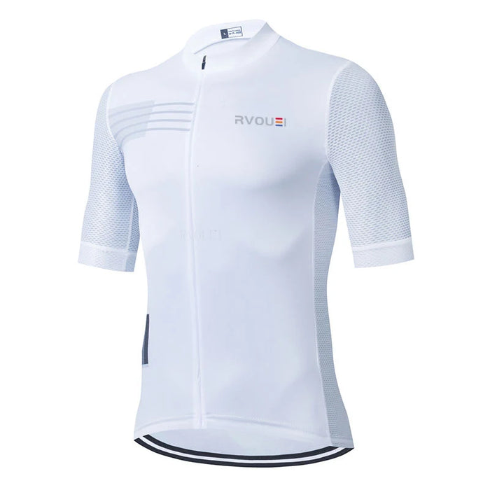 Rvouei Team Men Cycling Jersey Cycling Racing Tops Short Sleeve Cyclist Clothes Shirt Maillot Summer Bicycle Bike Wear