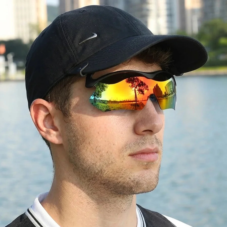 Polarized Clip On Sunglasses For Baseball Cap Men Women Adjustable Lens Angle Sports Cycling Driving Sun Glasses Eyewear Shades