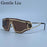 Rimless One-Piece Punk Sunglasses Women 2026 Luxury Brand Shield Wrap Around Goggle Sun Glasses For Lady Outdoor Eyewear Shades
