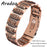 ARADOO Premium Copper Bracelet for Men with 3X Strength,Magnetic Therapy Cross Wristband Jewelry Gifts