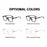 2026 New BEAU FIVE Retro Anti-Blue Light Square Frame Computer Protective Glasses Trendy Versatile High-Quality F114