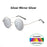 VIVIBEE Lunettes de soleil classiques polarisées rondes en métal pour femmes, décontractées, rétro UV400, pour hommes, noires, tendance 2026