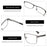ZENOTTIC Gafas de Presbicia Progresivas Cuadradas a la Moda Montura de Fibra de Carbono de Alta Calidad Gafas de Miopía Gafas Ópticas Hombre
