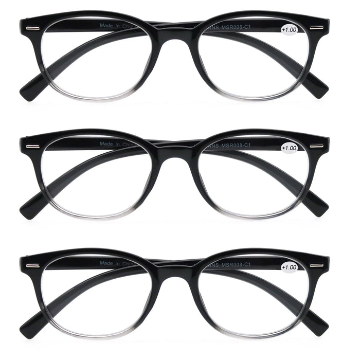 MODFANS Reading Glasses For Women Small face Readers Ladies Eyeglasses Frame With Spring Hinge Presbyopic glasses +2.0 +2.5 +3.0