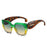 New Retro Leopard Gradient Square Women And Men Sunglasses 2026 Personality Luxury Colorful Frame Casual Versatile Glasses UV400