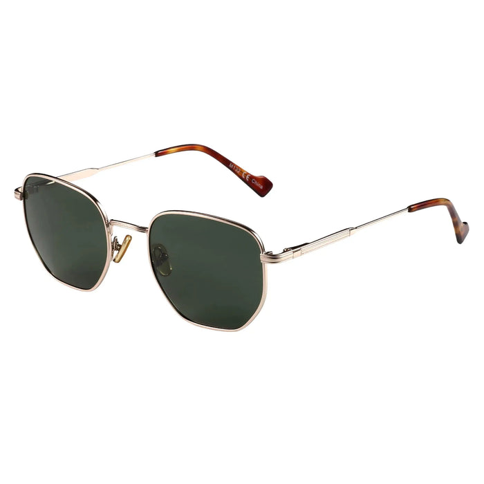 ZENOTTIC Lunettes de Soleil Rétro Hexagonales Polarisées pour Hommes Femmes-Monture Métallique Vintage Protection UV Tendance Mode