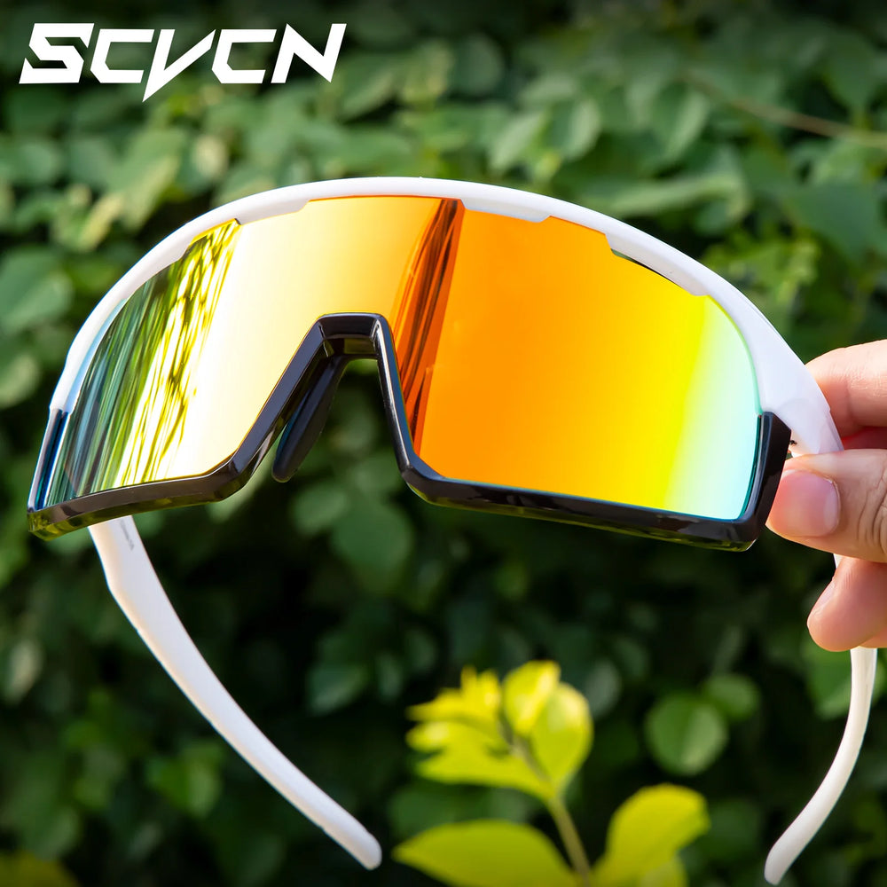 SCVCN Photochromic Glasses Cycling Sunglasses UV400 Hiking Goggles Men Outdoor Sports Glasses Women Driving Bicycle Bike Eyewear