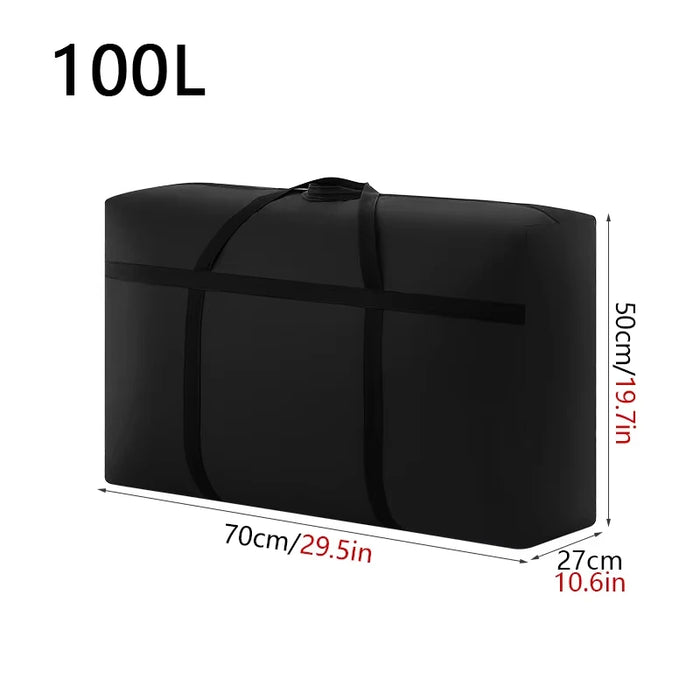 Bolsas de equipaje de mudanza impermeables extragrandes, bolsa de lavandería, bolsa de compras, bolsa de viaje plegable, organizador de edredones de gran capacidad