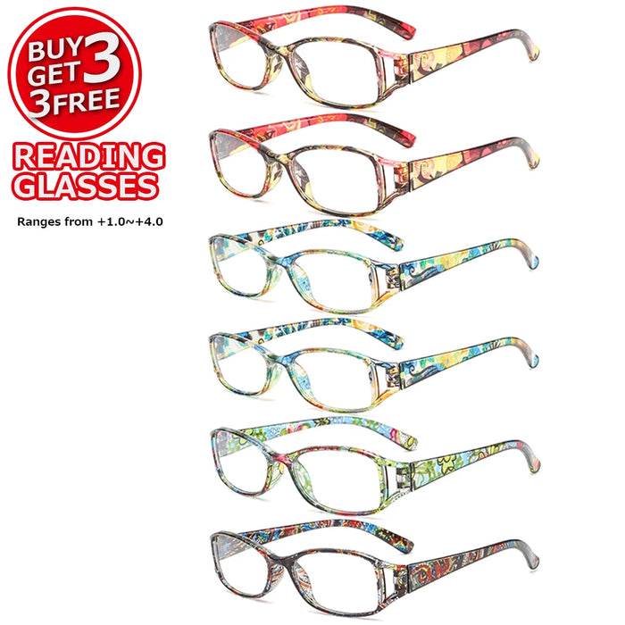 Set de 3 Gafas de Lectura Retro con Montura Pequeña y Filtro de Luz Azul, Ideal para Lectura Diaria, un Gran Regalo para Mayores