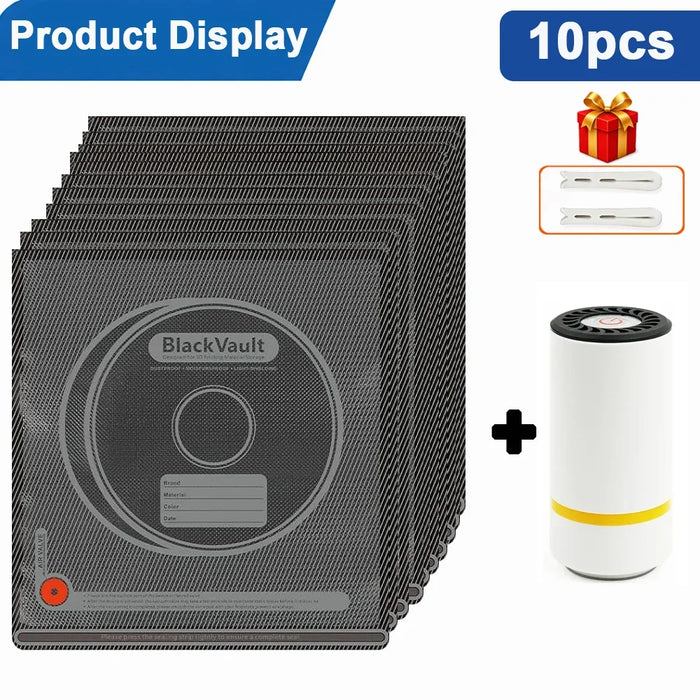 Bolsa de almacenamiento al vacío para filamento 3D negro, resistente a la humedad, para mantener el filamento seco. Apta para filamento de impresora 3D PLA, ABS, PETG, TPU.