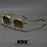 HBK Fashion Retro Men Sunglasses Classic Square Frame  Design Sun Glasses Women Outdoor Travel Party Business Festival Gift