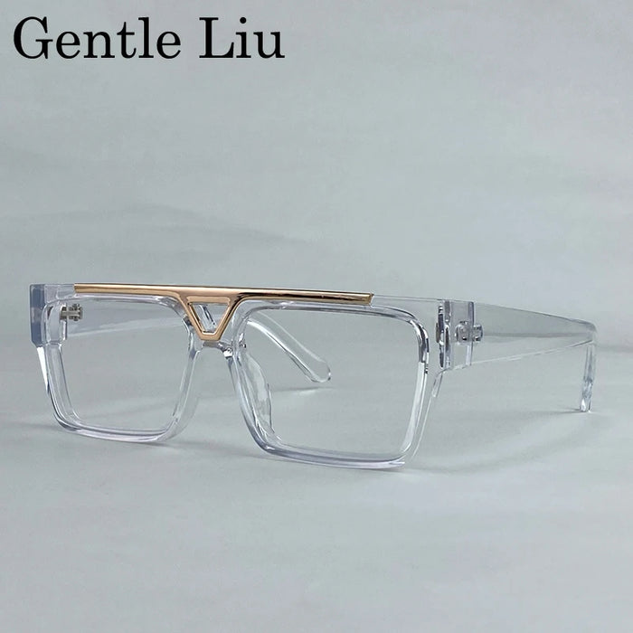 Gafas de sol cuadradas Steampunk polarizadas de gran tamaño para hombre 2025, marca de lujo, montura grande, gafas de sol para hombre, gafas retro clásicas UV400