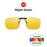 VIVIBEE Lunettes de soleil à clip unisexe pour homme polarisées, pour femme, pour la vision nocturne, la pêche, UV400, pour l l'extérieur