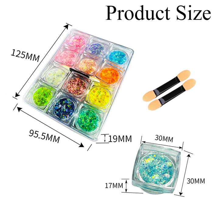 Luminous Glitter Gel Face Body Art Makeup UV Glow in The Dark Waterproof Long Lasting for Party Rave Festival Cosmetic Tool
