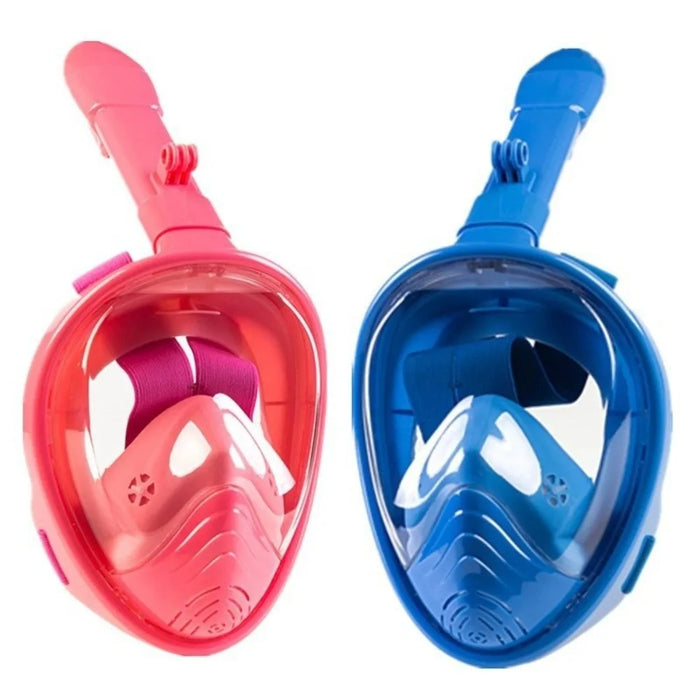 Easy to Wear Foldable Snorkeling Mask Anti Fog Anti Leak Full Face Snorkel Mask Soft Silicone Diving Mask Snorkeling