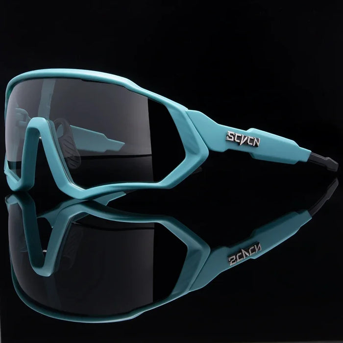 SCVCN Photochromic Bicycle Sunglasses Men Women Sport Runing Goggles UV400 Mountain Road Bike Bicycle Glasses MTB Eyewear