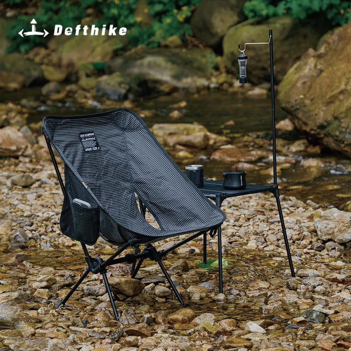 Defthike Official Folding Chair Oversized Camping Chair 7 Series Aluminum Alloy Load Capacity 150kg Outdoor Portable Chair Home