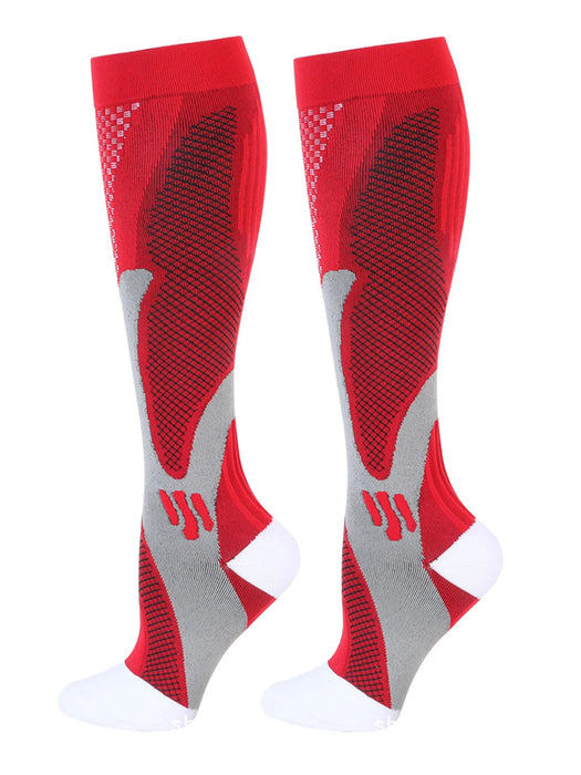 6Pairs Compression Socks 20-30mmHg High Stockings Men & Women Sports Marathon Cycling Football Varicose Veins EU35-45