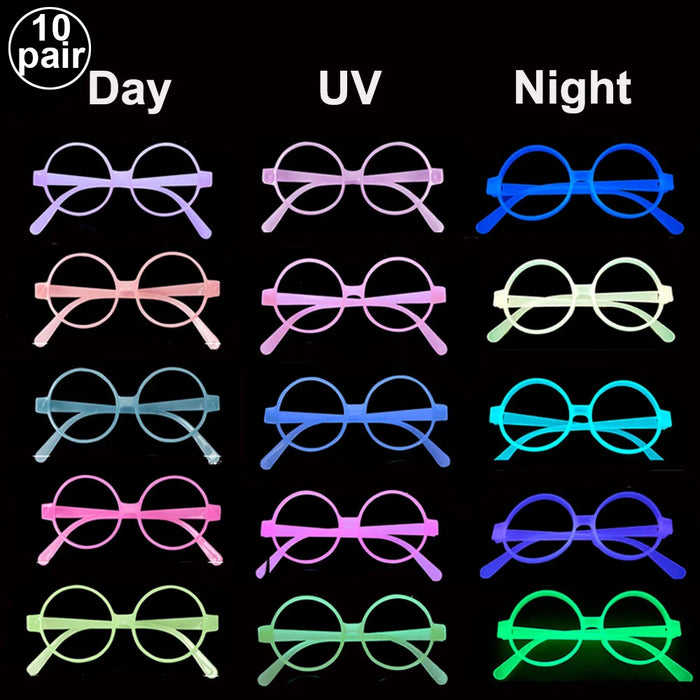 6 12 24 30 Pièces de fournitures de fête néon Chapeaux formels néon phosphorescents à la lumière UV Chapeau fluorescent Décorations de fête à lumière UV pour adultes