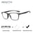 ZENOTTIC Lunettes de vue de sport carrées Myopie Lunettes de mode Photochromiques Progressives Optiques pour Hommes Femmes