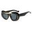 NEW Punk Oval Sunglasses 2000'S Women Men Y2K Hip Hop Luxury Brand Square Sun Glasses UV400 Unisex Shades Eyewear