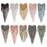 Retro Heart Beaded Tassels Shoulder Strap Epaulettes Stage Sew on Clothes Applique Punk Shoulder Patches Appliques Accessories