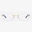 MODFANS Presbyopia Reading Glasses Blue Light Refractive Rimless Blue Light Blocking Glasses Men Correction Transparent Eyewear