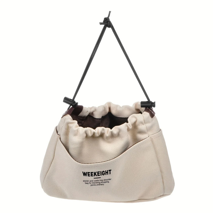 Sac de rangement en toile avec cordon de serrage, 1/2 pièces, organisateur multi-poches, léger, portable, pour voyage