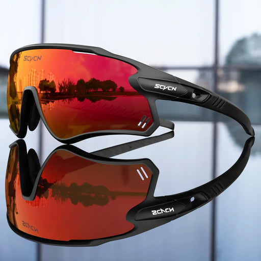 SCVCN Nouvelles lunettes de cyclisme UV400 polarisées pour vélo, hommes et femmes, sports, course à pied, ski, équitation, lunettes de soleil, VTT