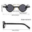 New Hippie Small Round Square Sunglasses Men Women Retro Steam Punk Glasses Vintage Gradient Driving Glasses UV400