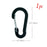 1/6/12 piezas Mosquetón de aluminio Clip Llavero Mosquetones Bloqueo Hebilla Broche Herramienta múltiple para exteriores Mochila Senderismo Pesca Gancho