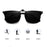 VIVIBEE Lunettes de soleil polarisées à clipser relevables et sans monture pour la conduite de nuit anti-éblouissement, avec verres de mode effet miroir vert