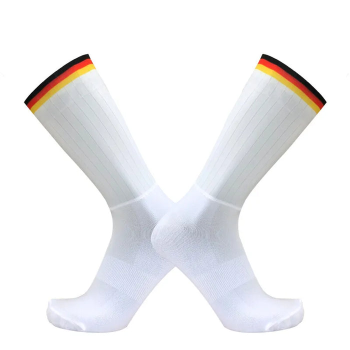 2026 New Cycling Slip Anti Silicone Summer Whiteline Aero Socks Men Bicycle Sport Running Bike Socks Calcetines 2024 New Socks