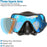 Snorkeling Mask Diving Goggles Full Wet Silicone Foldable Tube Mirror Tempered Glass Len Diving Mask Travel Size With Case