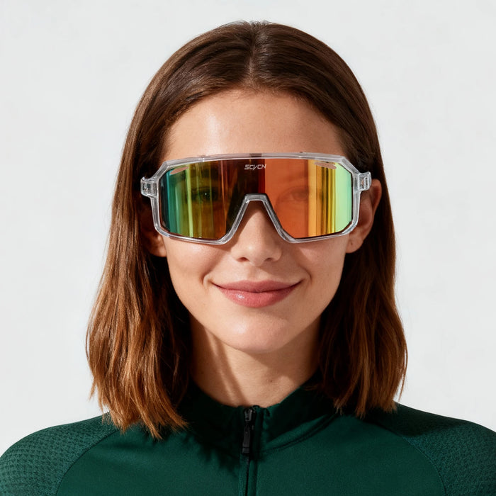 SCVCN Men Women Outdoor Bike Cycling Glasses UV400 Sport Sunglasses Mountain Bicycle Riding Eyewear Driving Fishing Running