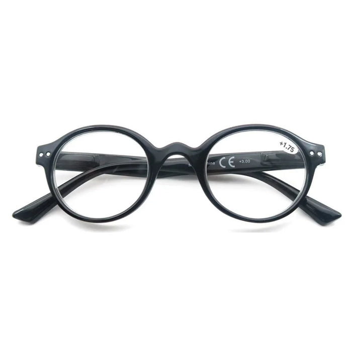Reading Glasses for Men Women Classic Round Readers Eyeglasses High Qulity Spring Hinge Hyperopic Presbyopia +1.0 to +4.0