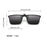 Gafas de sol VIVIBEE cuadradas con clip abatible, polarizadas, espejo azul, para conducir, lentes grises UV400 fotocromáticas, clips de visión nocturna